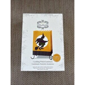 Hallmark Hauntington Cackling Witch Luminary Halloween Light Up Indoor Outdoor